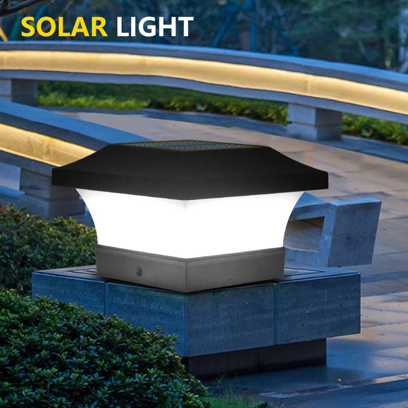 Cross-border Solar LED Courtyard Lights Outdoor IP65 Waterproof Garden Fence Post Lights