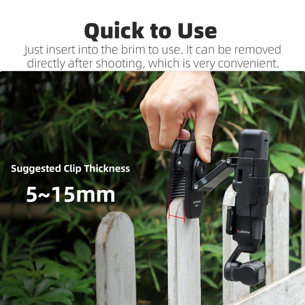 Foldable Backpack Mount Clip Wall Magnetic Bracket for DJI Osmo Pocket 3 Action Camera Accessories
