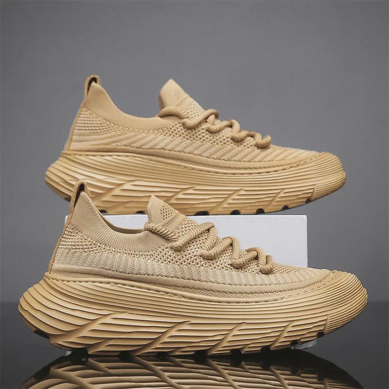 2024 European Spring/Summer Men's Casual Thick-Sole Breathable Sock-Style Shoes