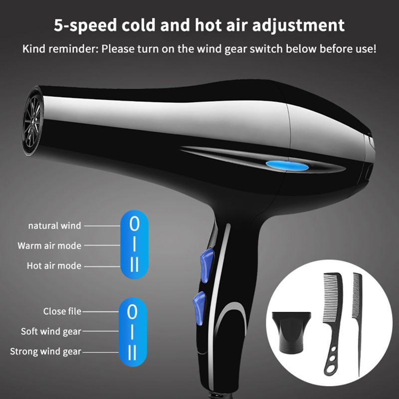 Negative Ion Hair Dryer Constant Temperature Hair Care Without Hurting Hair Light And Portable Essential For Home And Travel