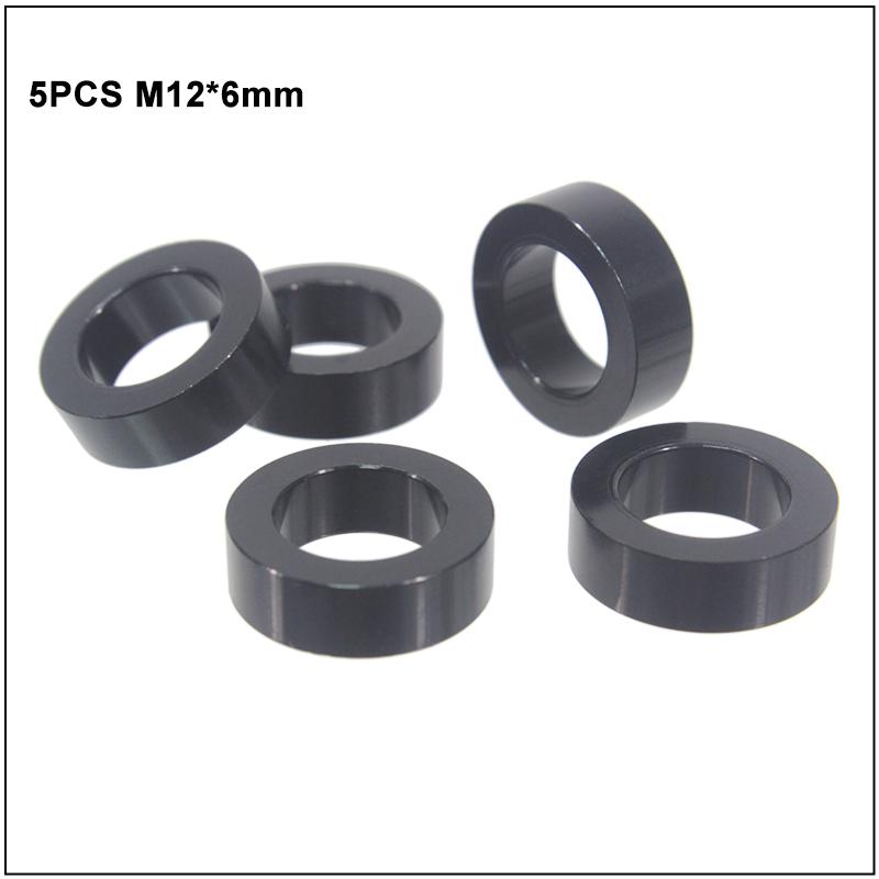 Bicycle Thru Axle Skewer Spacer M12x4mm/5mm/6mm/1.5mm/0.5mm MTB Fat Bike Shaft Skewer Washer Bike Hub Skewer Flat Spacer Washer