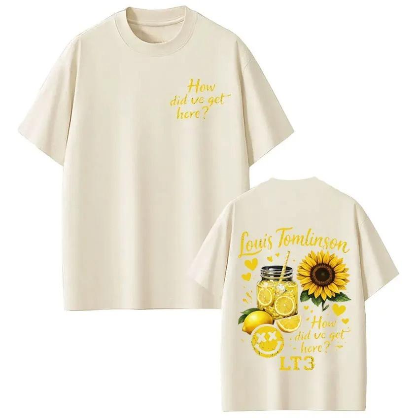 

Cotton Vintage Loose Tshirs Singer Louis Tomlinson How Did I Get Here Tour 2026 Print TShirt Unisex Women Fashion Clothing Tshirt 4XL