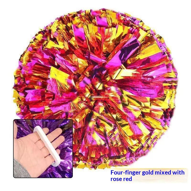 Pompon Multicolori Gioco per Bambini da 5/6 Pollici Palla Tifo per Animali da Compagnia Accessori 'Forza!' Economici Pratici Decorazioni per Festa di Cheerleading Danza Concerto