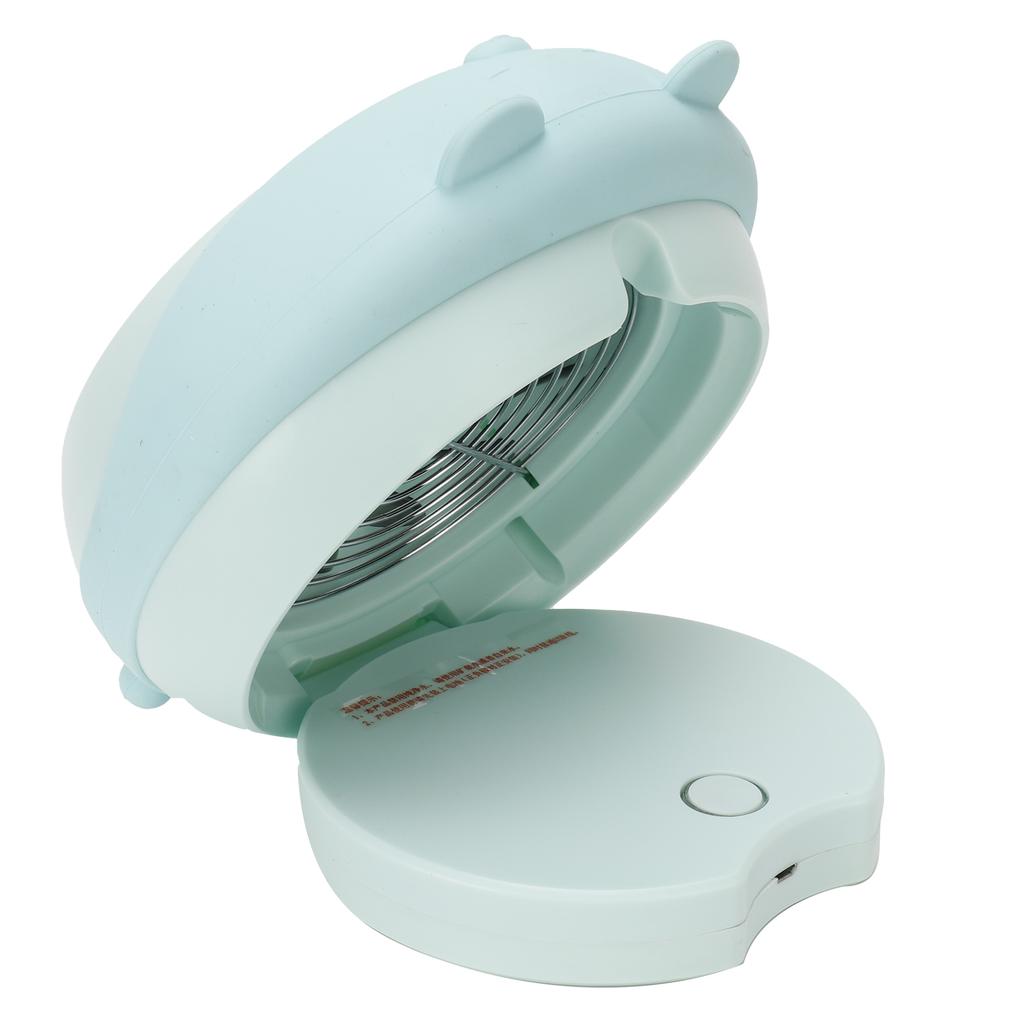 Cute Desktop Mini Fan Portable Humidifying Mist Spray Fan for Home Office SuppliesBlue Bear