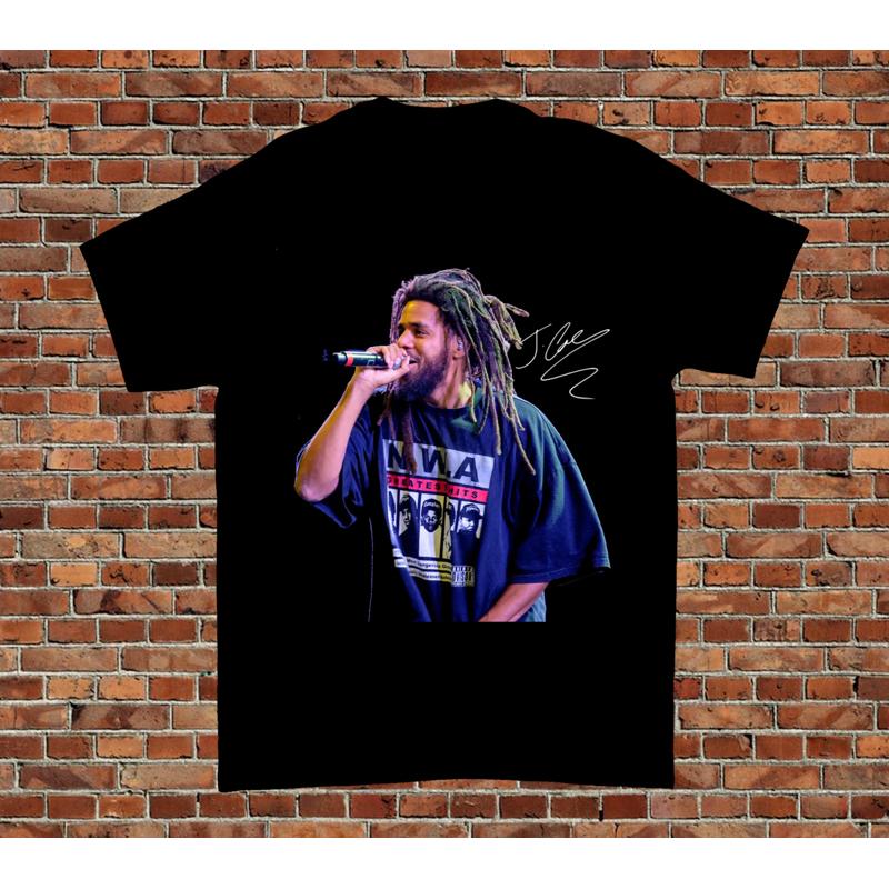 J Cole Signed For Fan Black All Size T Shirt