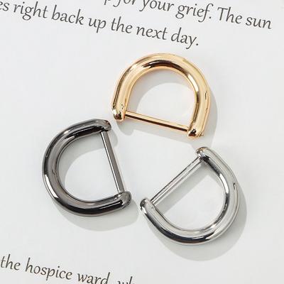 1PCS Metal Detachable Open Screw D Ring Buckle Shackle Clasp for Leather Craft Bag Strap Belt Handle Shoulder Webbing Accessory