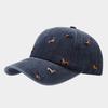 Berretto da Baseball Unisex con Ampio Visiera Morbido per Esterno Ricamato Decorato Cappellino a Becco d'Anatra con Cane Piccolo Retrò Street Cappellino a Becco d'Anatra