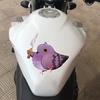 JT127#14.5x15cm Angy Pigeon with a Knife Sticker Decoration Motorcycle External Accessories Waterproof Vinyl Decals