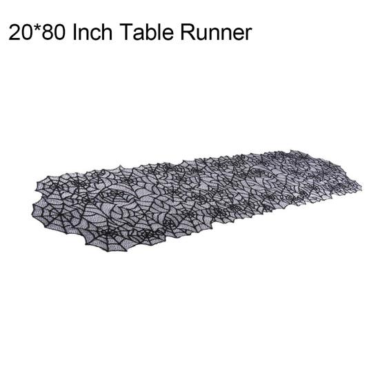 Halloween Deko Spinnennetz Fledermaus Vorhang Tischdecke Kaminschal Tischläufer