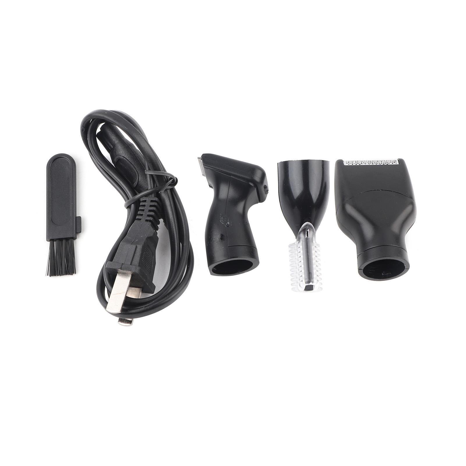 

4 In 1 Rechargeable Men Nose Ear Temple Hair Trimmer Beard Shaver Clipper Grooming Kit US Plug
