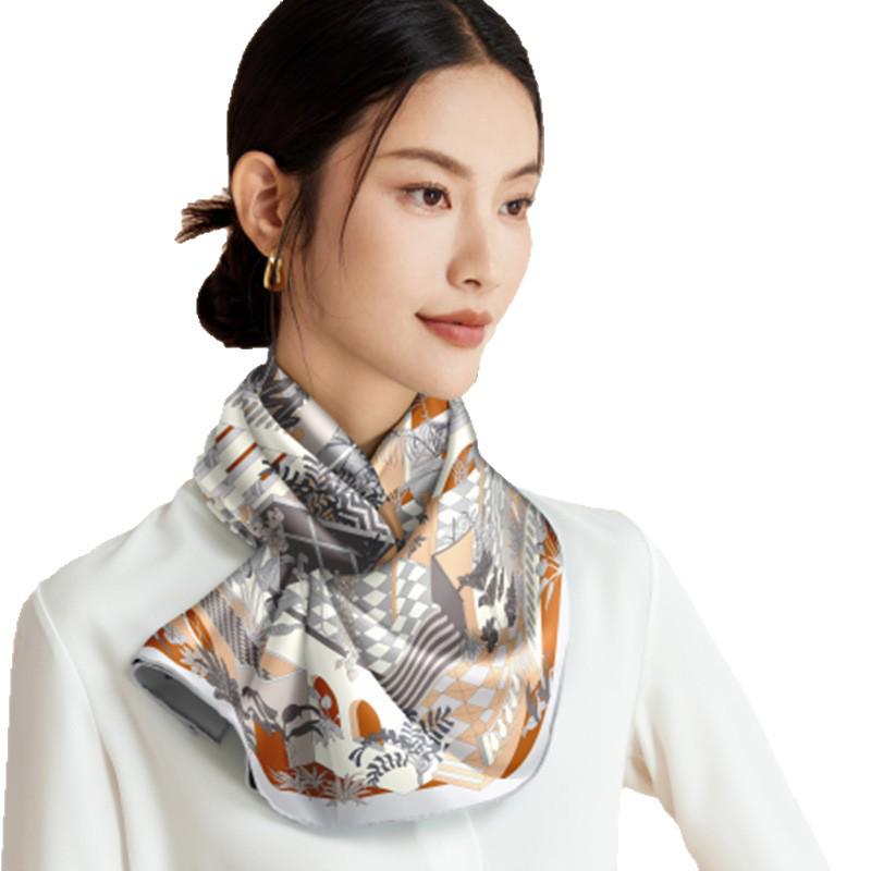 European Style 16 Momme Crêpe de Chine Mulberry Silk Scarf - Premium Silk Souvenir Gift