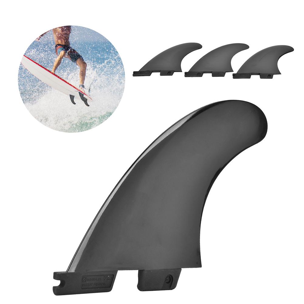 הגדל זנב הגה מפוצל ספורט גלישת גלים גלשן קאנו סנפירים אביזר שחור