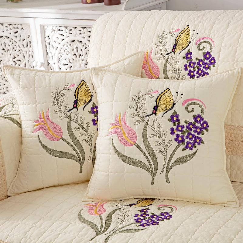 Simple Modern Cotton Sofa Cushion Four Seasons General Non-slip Cushion Sofa Backrest Towel