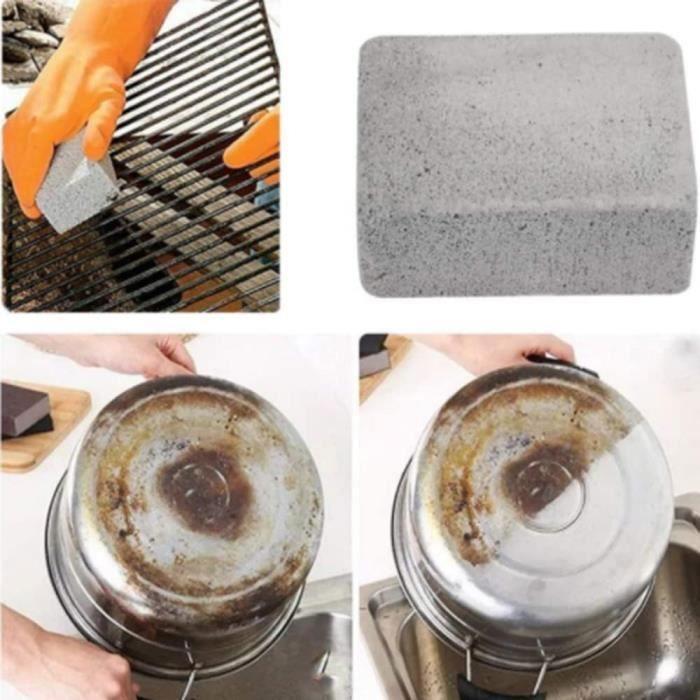 Brique de nettoyage pour barbecue - AUTREMENT - Pierre ponce - Antidérapante - Élimine graisses - Réutilisable