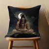 India Art Lord Shivasjpg Pillow Case For Room Sofa Cushion Cover Suitable For Home Bedroom Decoration And Protector
