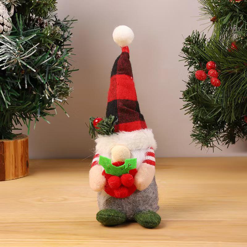 Christmas Decorations: Glowing Rudolph, Santa, and Faceless Doll Ornaments – Perfect Small Holiday Gifts