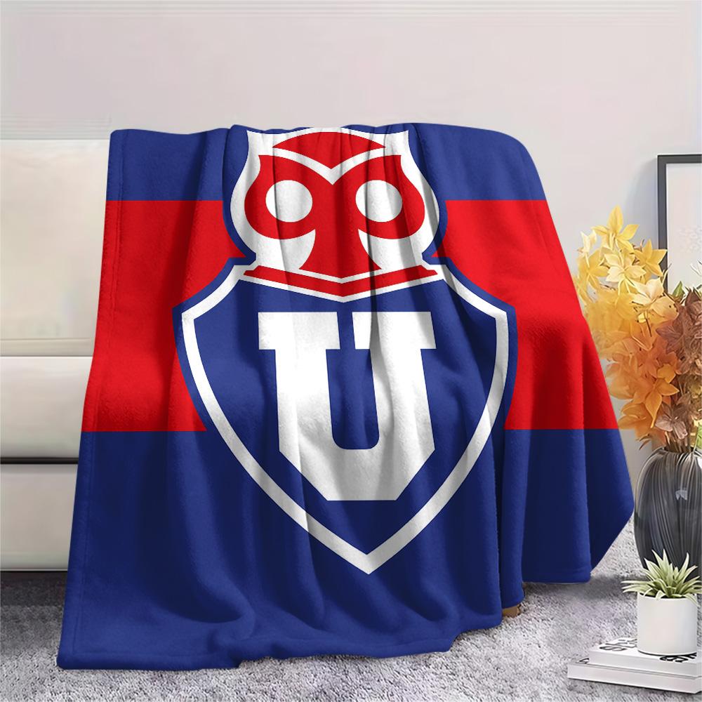 Universidad de Chile Print Flannel Blanket, High quality Comfortable for All Seasons, Home Decor, Warmth and Comfort, Perfect for Christmas Gifts