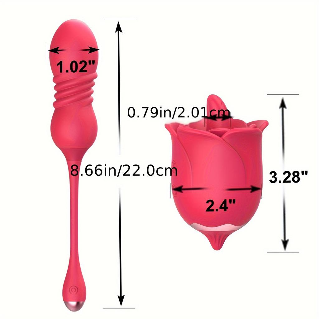 Female Sex Toy Vibrator Lick Vibrator Female Sex Stimulator Adult Toys Thrust Dildo with 7 Tongue Modes Vibradores Couples