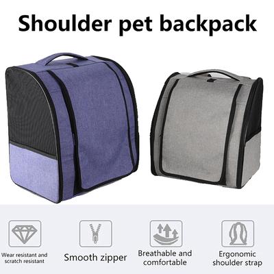 Bag Portable Pet Double Shoulder Breathable Large Capacity Roller Curtain Backpack