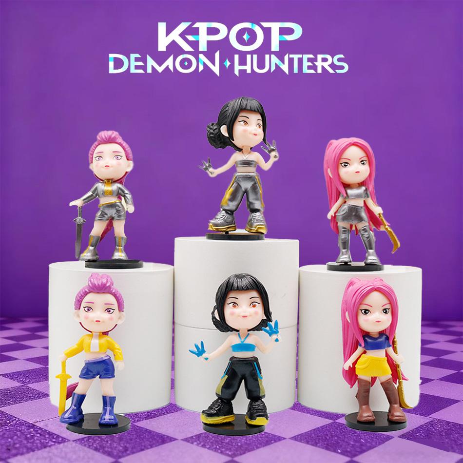 Kpop Demon Hunters Anime Action Figure - Cute PVC Movable Joints Model Doll for Kids Birthday Decoration Toy Gift