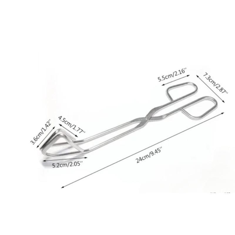 Heat Resistant Hollow-Out Barbecue Clip, Food Tongs, BBQ Accessories, Stainless Steel Material for Kitchen BBQ
