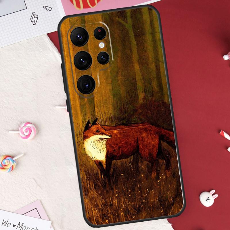 Winter Fox Foxes Case For Samsung Galaxy S26 Ultra S23 S22 S21 S20 S24 S25 Ultra S10 Plus S25 FE Cover Shell