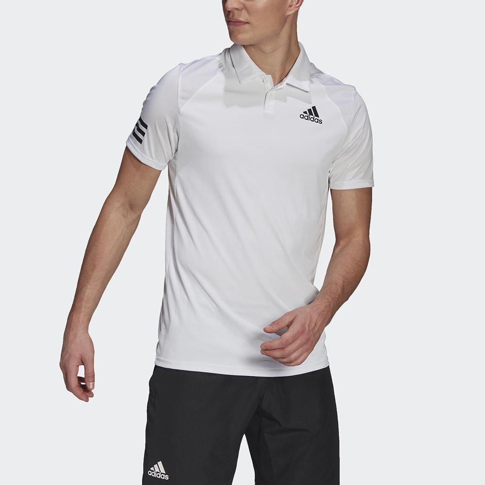 Adidas Club 3S Comfortable Breathable Moisture-Wicking Short Sleeve Polo Shirt Men Polo Shirts White GL5416