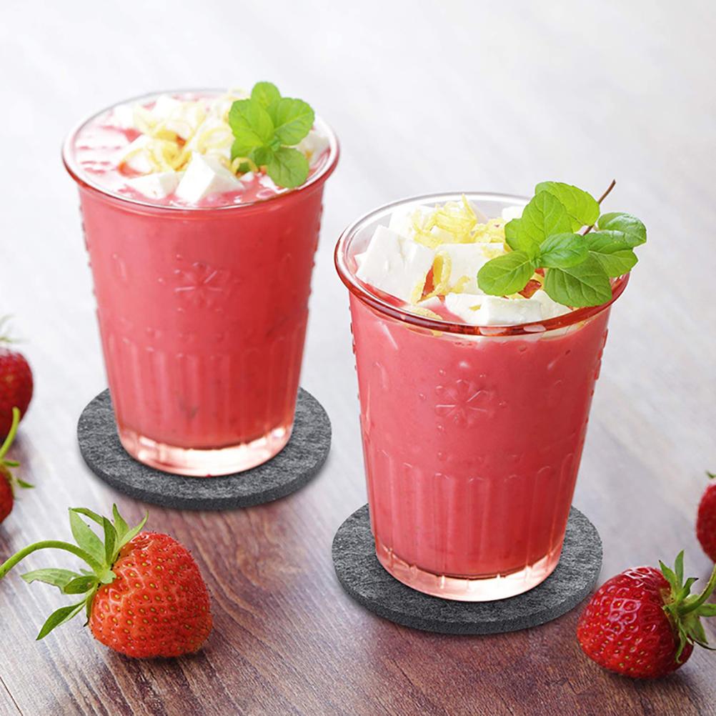 14 stk runde filtunderlegg med oppbevaringsboks Vannabsorpsjonsbordskåner for drikkekopper Barglass