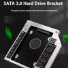 NEW SALE 2.5" SSD CD DVD To HDD Case Enclosure CD-ROM ODD Optibay Plastic Aluminum Universal 9.5/12.7mm SATA 3.0 2nd HDD Caddy