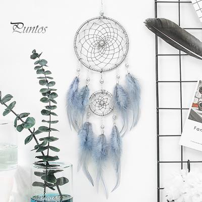 El yapımı Fantezi Dreamcatcher Demir Daire Sahte İnci Ev Asılı Dekor