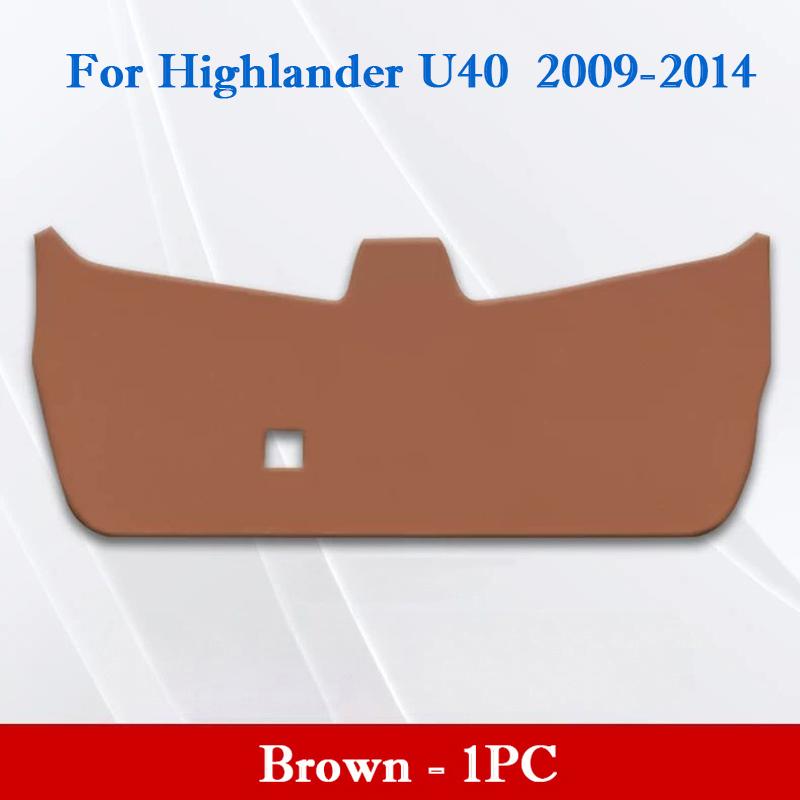 For Toyota Highlander U70 U50 U40 2009-2026 Car Trunk Door Anti Kick Pad Tailgate Protection Mat Cargo Liner Interior Accessorie