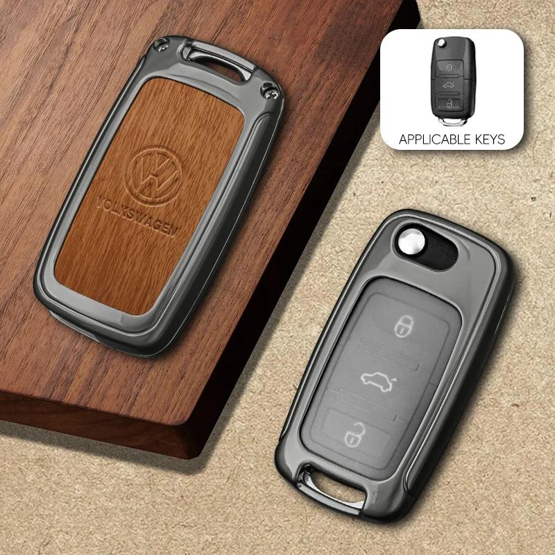 

VW GTI GOLF 2026 Hot For VW VOLKSWAGEN Zinc Alloy Car Key Case For Volkswagen Polo Tiguan Golf 4 5 Jetta Beetle Scirocco Passat