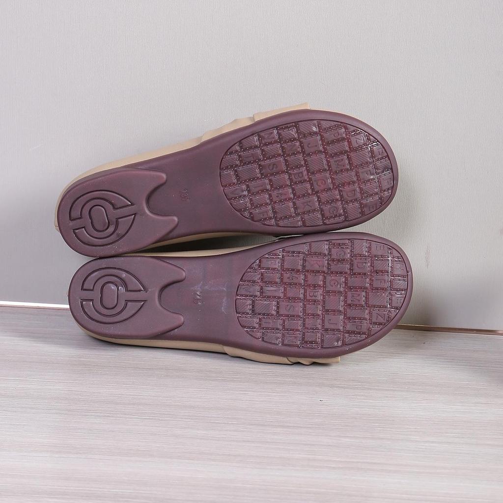 New Large Size Women's Comfortable Flat Shoes - Soft Rubber Sole, Shallow Mouth, Casual European & American Style