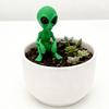 Mini Alien Ornament Sci-fi Alien Figur Lustige Sitzende Alien Statue Pflanzgefäß Dekoration für Garten Zuhause Schreibtischdeko Geschenk für Alien-Liebhaber