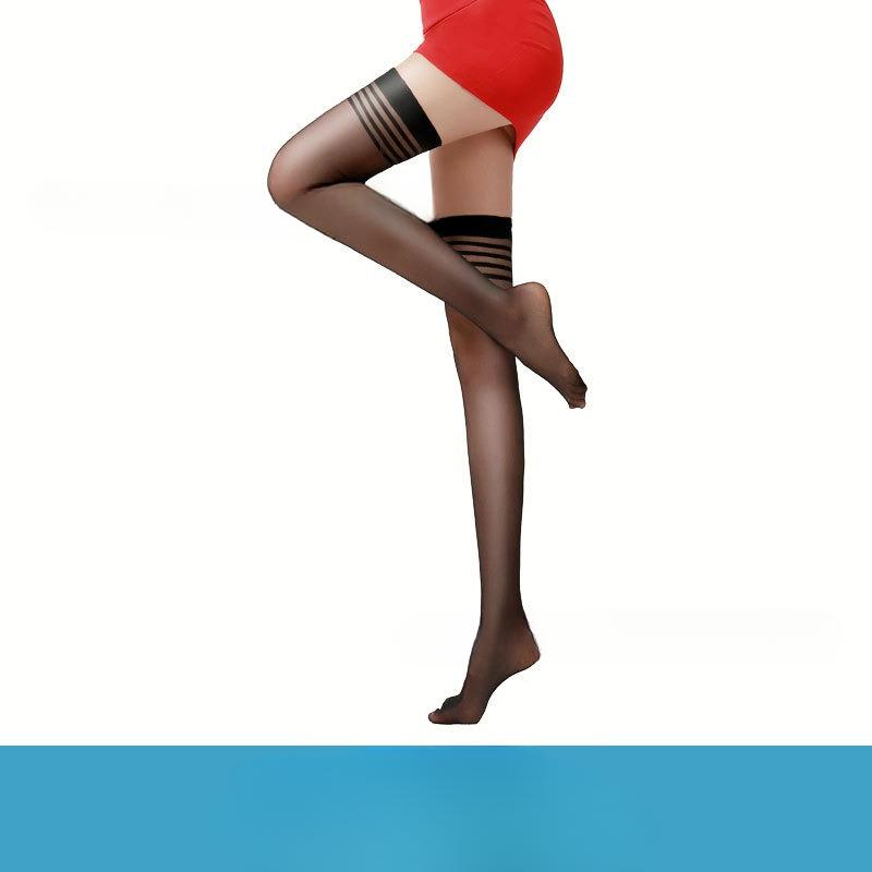 

3 пары летних женских сексуальных дышащих прозрачных чулок до бедра чёрный