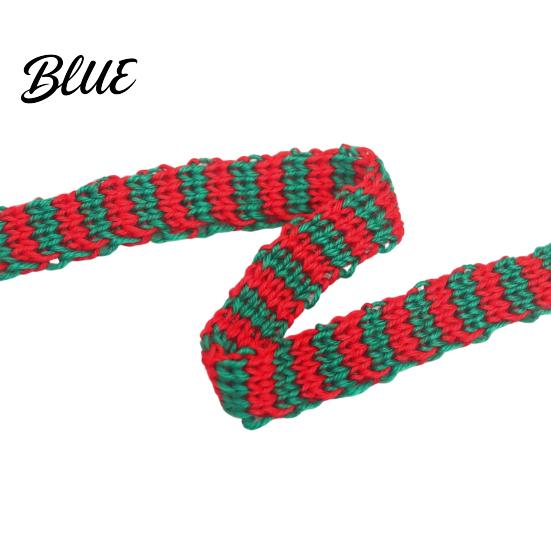 Christmas Woven Ribbon Durable Seasonal And Bouquet Wrapping 5m for Gift Packaging Decorative Crafting Knit