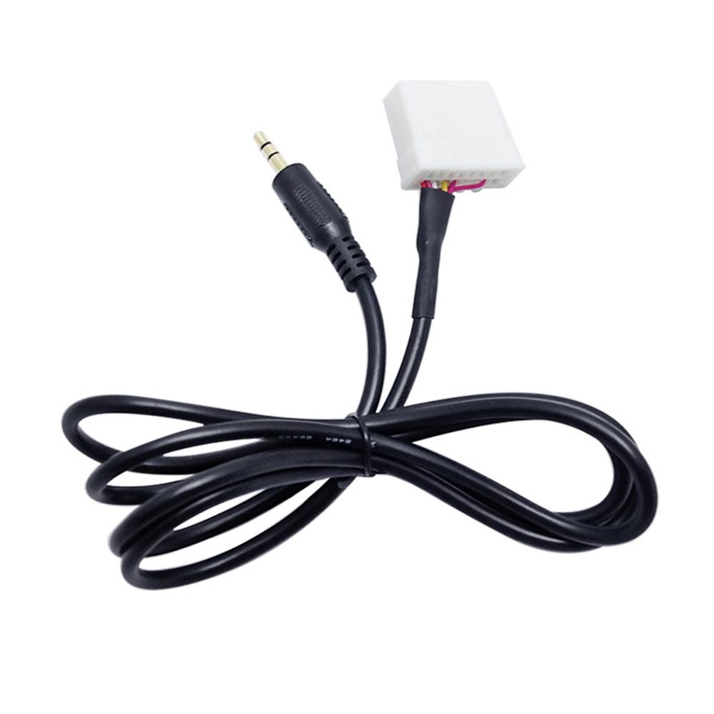 1m Car Audio Adapter Wire 3.5mm AUX Cable For Mazda 2 3 5 6 B70 RX-8 MX-5 2006+