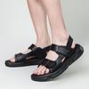 Fashion Fashion Men Split Leather Sandals Summer Outdoor Comfort Soft Sole Sandals Men Casual Hollow Out Breathable Beach Shoes Sandals