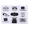 1pc Clear Stamp Transparent Silicone Stamp Spill and Splatter Rubber Stamp for Scrapbook Journal Card Making