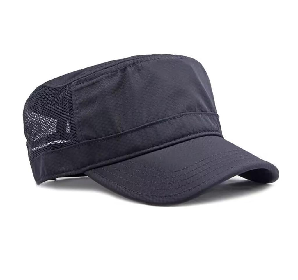 LOJAX Mesh Work Cool Summer Solid Military Style Men's Cap, Hat, Lightweight, Quick-Drying, (Army Green)