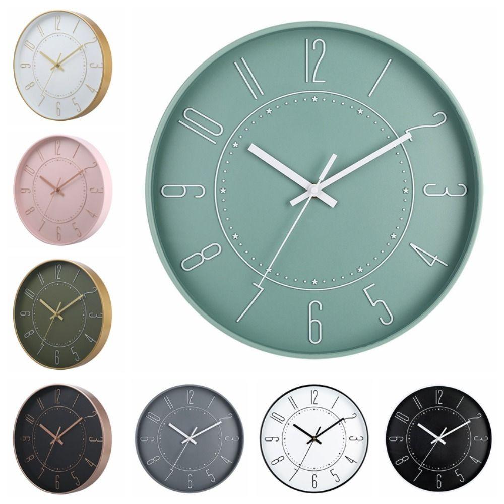 Plastic Hanging Clock Stylish Scale Clock Modern Wall Clock Living Room