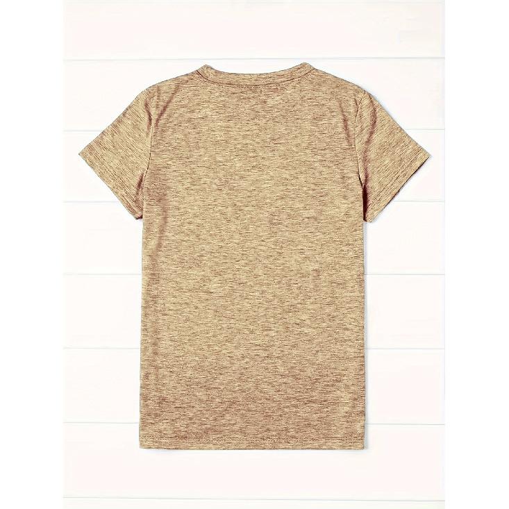 Elegant Simple Letter Print Round Neck Women Short Sleeve Outfit Set
