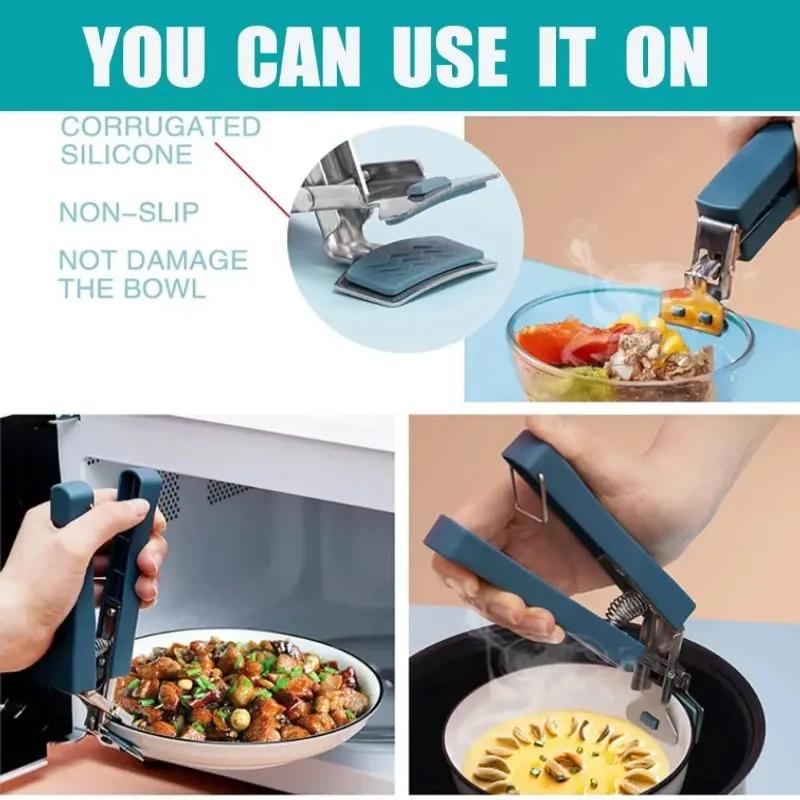Bowl Pot Stand Tongs Spoon and Chopsticks Rest Lifting Hot Kitchen Useful Things Food Bowls Pots Supplies Instant Cooker Air Bar