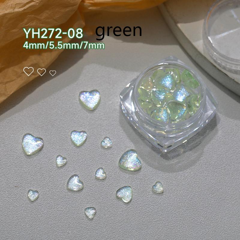 

Милое украшение для дизайна ногтей в форме сердца Авроры, 3D поляризованная смола, супер вспышка, кулон со стразами, аксессуары для дизайна ногтей, инструменты для дизайна ногтей «сделай сам» about 30pcs/box