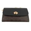Coach Classic Monogram C Print Chain Detachable Leather Canvas Crossbody Bag Women Bags Black 24280-IMAA8
