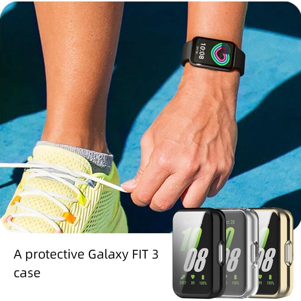 Galaxy Fit 3 Displayschutzhülle TPU Schutzhülle Vollabdeckung Stoßfänger für Samsung Galaxy Fit3 Kratzfestes Zubehör