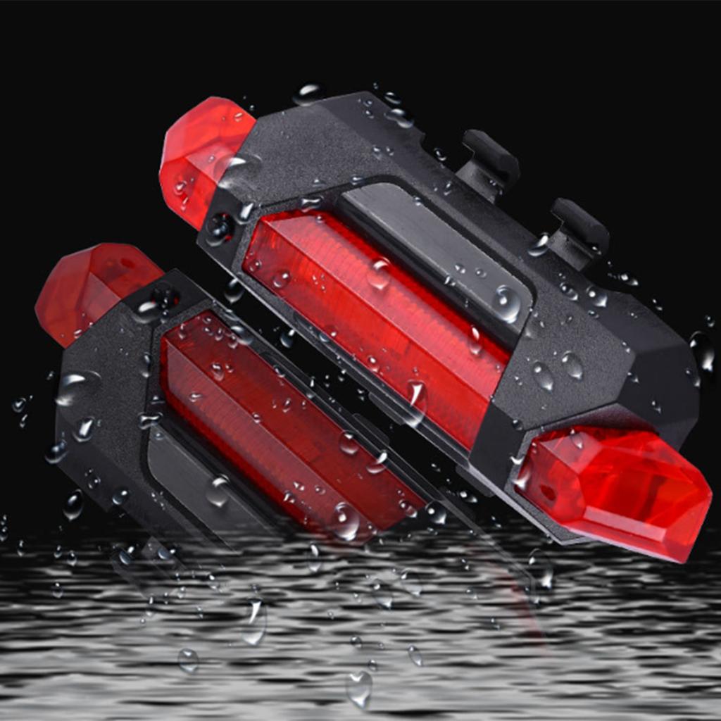 Bike Tail Lights Bike Waterproof Rear Light USB Rechargeable LED Brake Light Cycling Riding Safety Flashlight Taillight