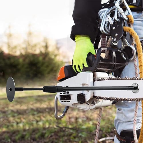 Chainsaw Firewood Gauge | Telescoping Firewood Measuring Tool | Portable and Adjustable Firewood Cutting Tool with Lightweight Magnetic Tip Design for