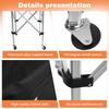 Hammock Football Cart Collapsible Volleyball Wheeled Cart Training Equipment Rolling Ball Holder Basketball Storage Organizer