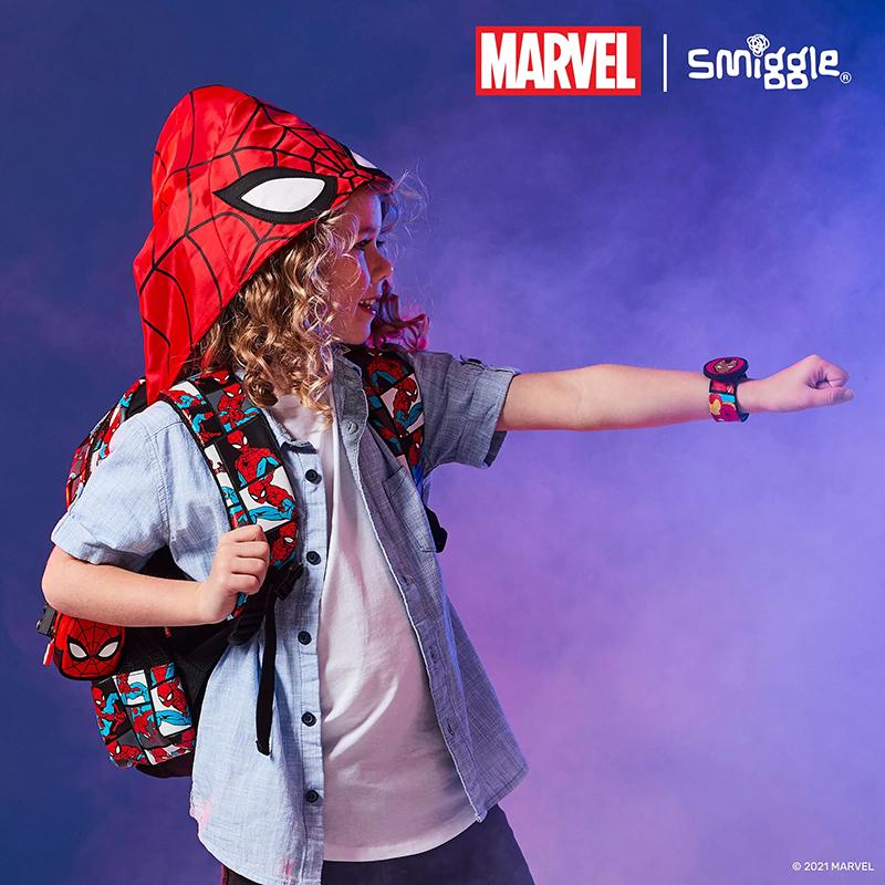 Smiggle Australia Lightweight Spider-Man Backpack Set for Primary Students